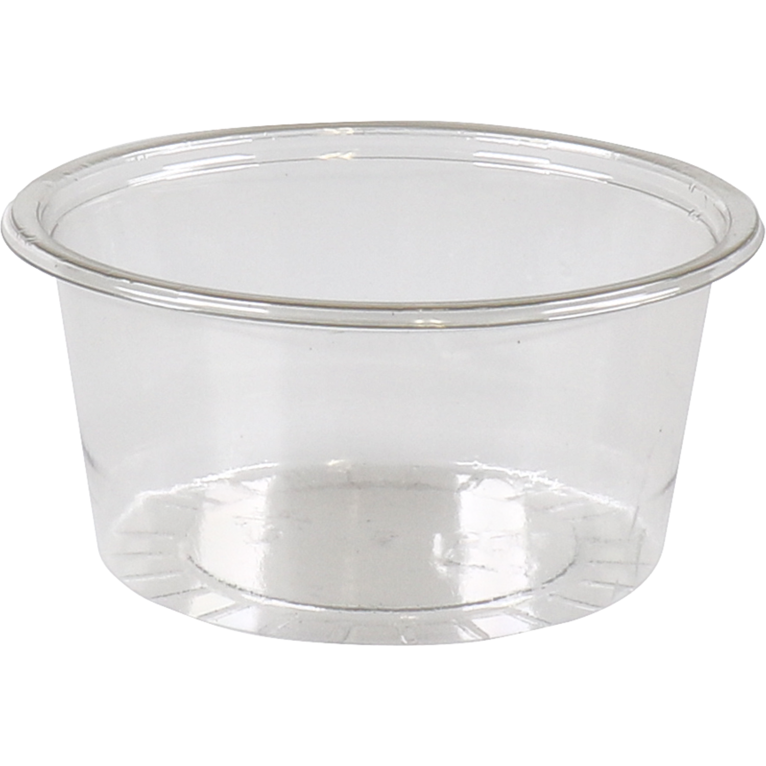 Cup, Gerecycled PET, 100ml, Ø 75mm, transparant 1