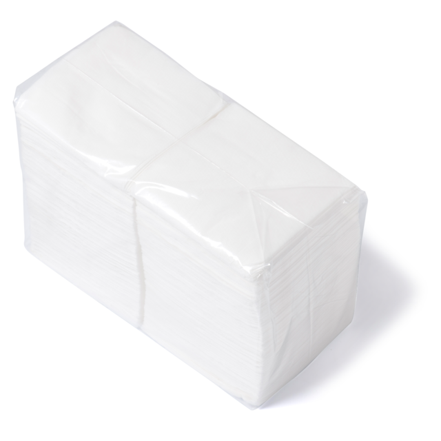 Servet, papier, 1-laags, 24x24cm, wit 2