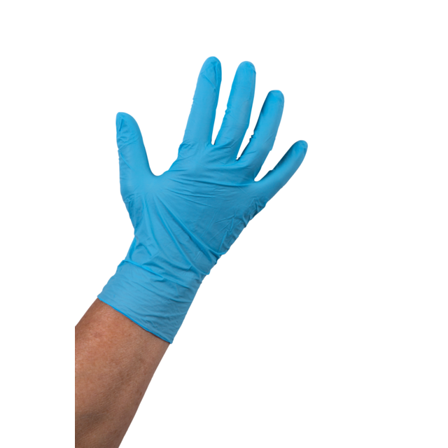 ComFort Handschoen, Nitril, ongepoederd, blauw 1