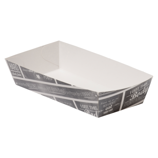 Bak, Karton/Coating, 150x70x35mm, wit/grijs 1