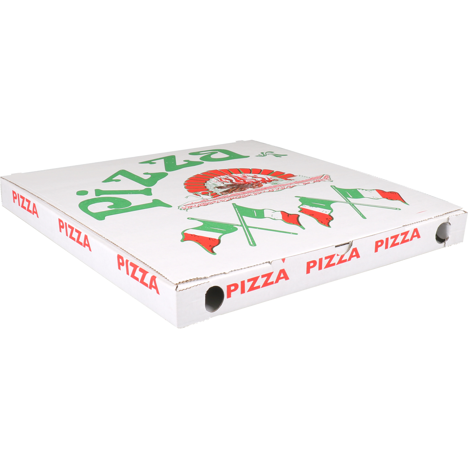  Pizzadoos, Vegetale, golfkarton, 32x32x3cm, wit 1