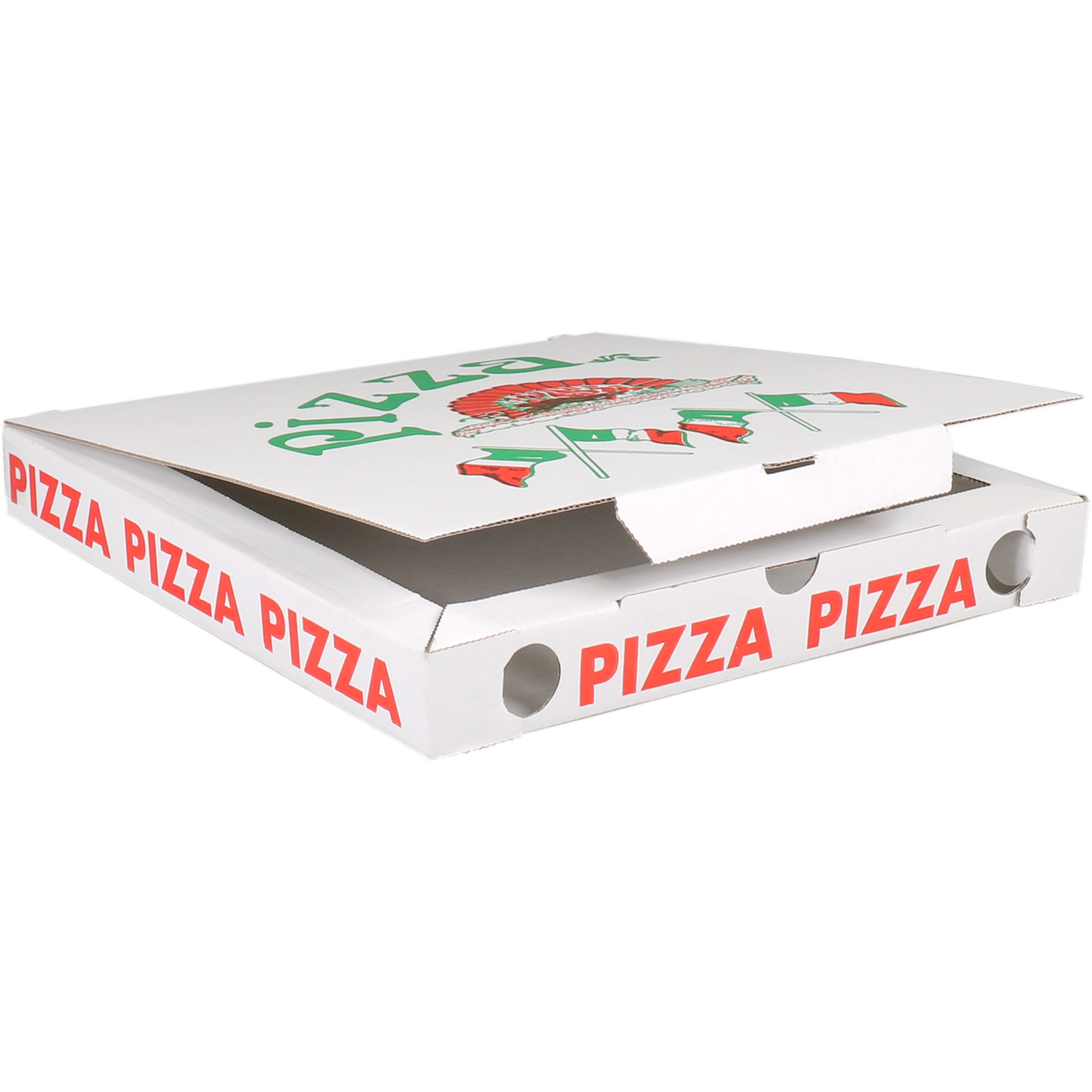  Pizzadoos, Vegetale, golfkarton, 26x26x3cm, vegetale, wit 2