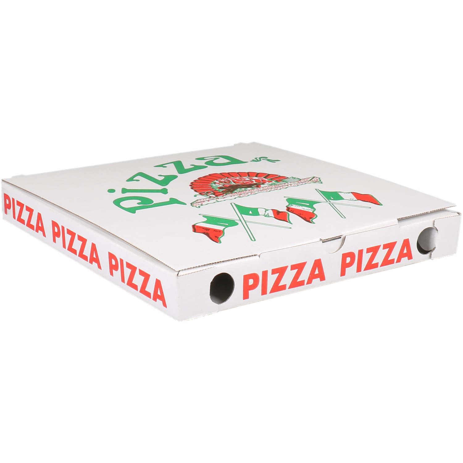  Pizzadoos, Vegetale, golfkarton, 26x26x3cm, vegetale, wit 1