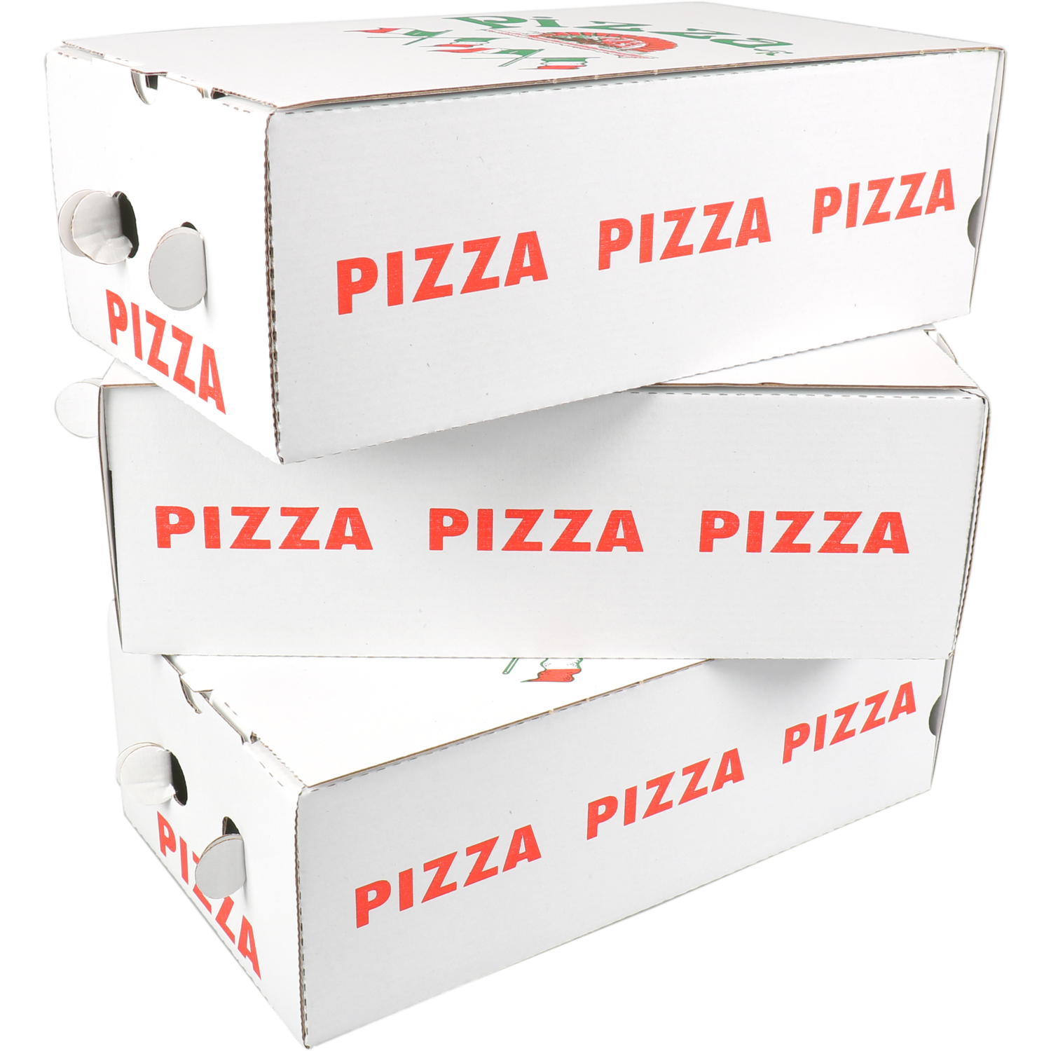  Pizzadoos, Calzone, golfkarton, 30x16x10cm, calzone, wit 2