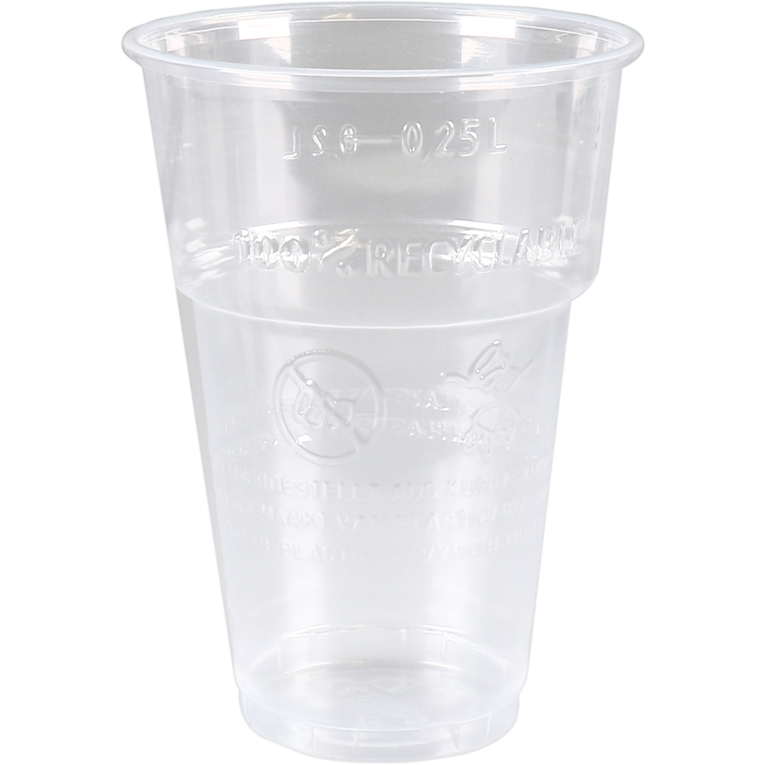 Glas, bierglas, pP, 250ml, helder 1