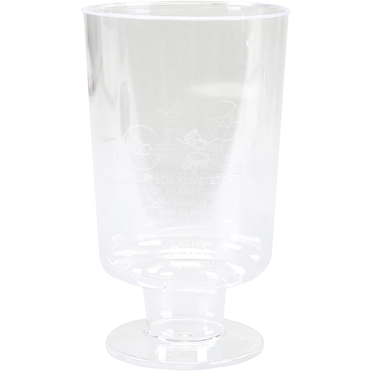 Glas, borrelglas, pS, 0.04ml, transparant 1