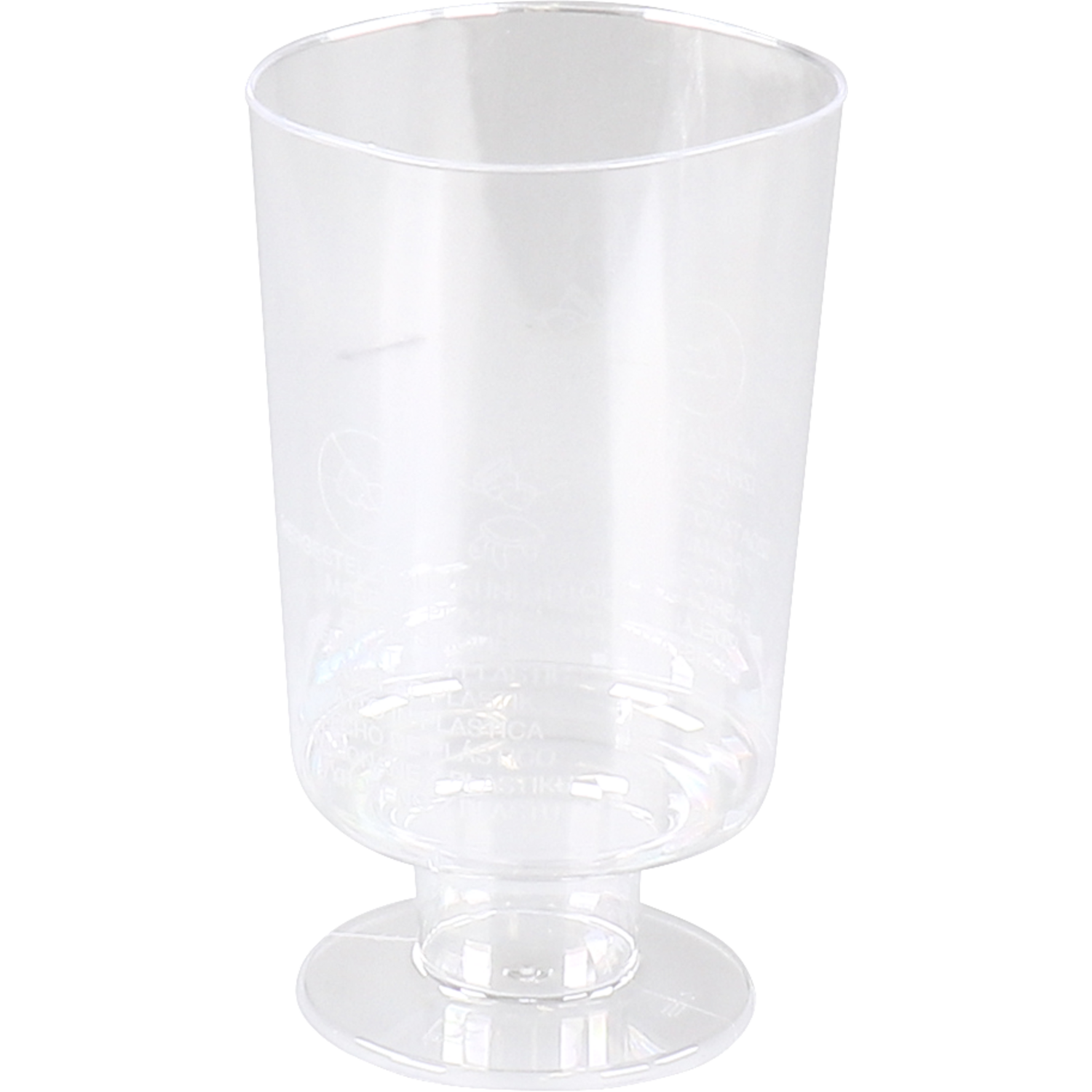 Glas, wijnglas op voet, pS, 150ml, transparant 1