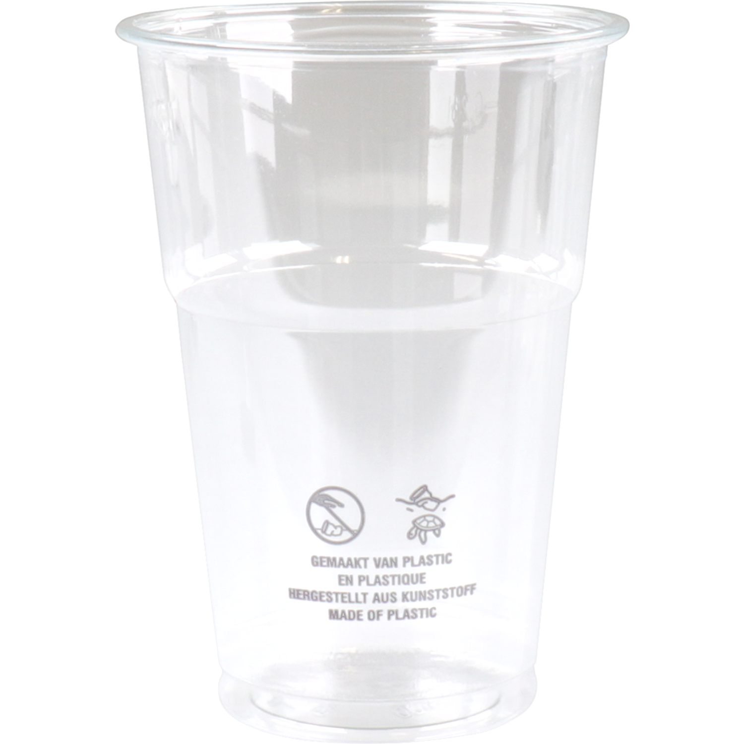 Glas, bierglas, gerecycled PET, 250ml, transparant 1