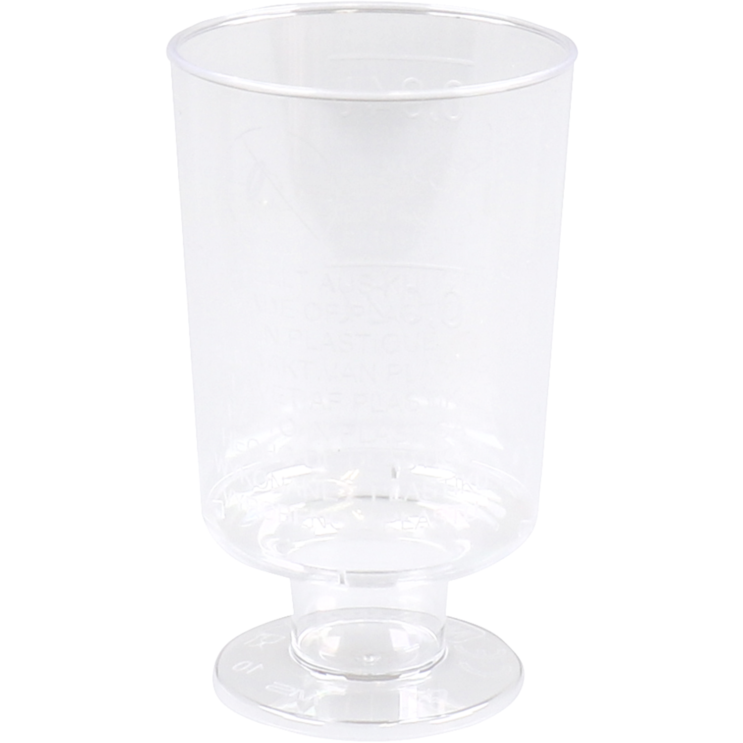 DEPA® Glas, borrelglas, schapdoos, met voet, pS, 40ml, transparant 1