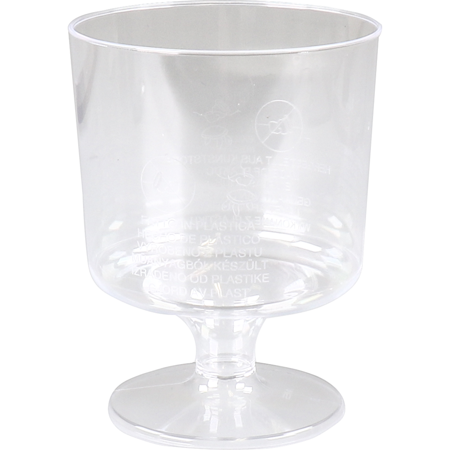 Glas, wijnglas, met voet, pS, 170ml, 86mm, glashelder 1