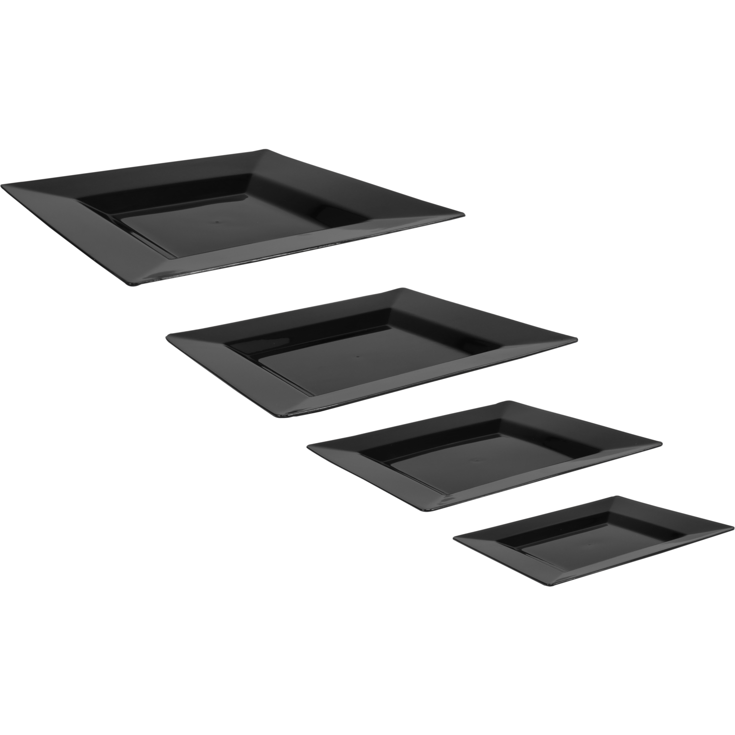 DEPA® Bord, reusable, vierkant, pS, 270x270mm, zwart 3