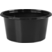 Cup, recycled PET, 100ml, Ø 75mm, black