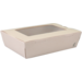 Depa® Container, Cardboard + PP, with window, maaltijdbox, 180x120x50mm, crème