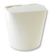 Container, Cardboard + PE, 460ml, 16oz, asian meal container, white
