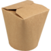 Biodore Container, Kraft paper + PLA , 900ml, 32oz, brown 