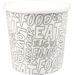  Cardboard soup cup, Words 2.0, Cardboard + PE, 750ml, 26oz, blanc/Noir