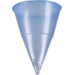 Conical water cup , 115ml, Ø70.3mm, 105mm, pP, ijsblauw