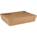 Depa® Behälter, Karton + PP, maaltijdbox, 215x158x48mm, braun