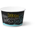 DEPA®, Ice-cream tub, ICE is (N)ICE, Cardboard/PE, 200ml, light Blue