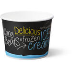 DEPA®, Ice-cream tub, ICE is (N)ICE, Cardboard/PE, 400ml, light Blue